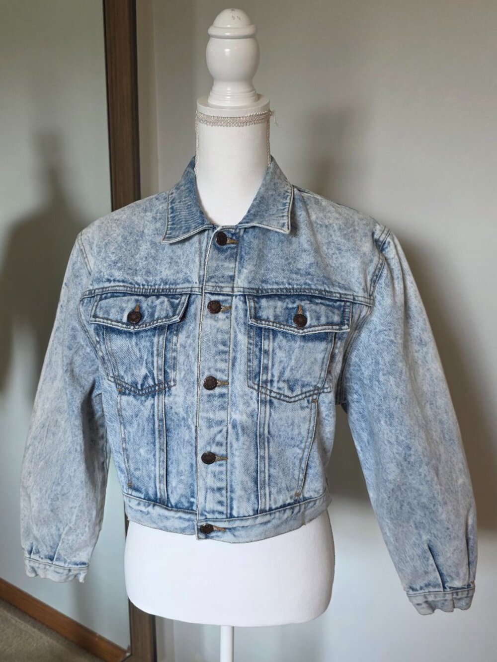 GAP Denim Crop Jacket Vintage